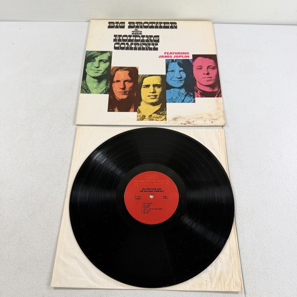 BIG‎ BROTHER & THE HOLDING COMPANY FEAT JANIS JOPLIN LP VINYL EX P 13313